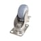 Vestil Thermoplastic Rubber Swivel With Total Brake Caster 3 In. Diameter x 1 In. Width 225 lb Gray CST-E-SS-3X1TPR-SWTB - alternate 5